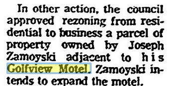 Golfview Motel - Jan 1972